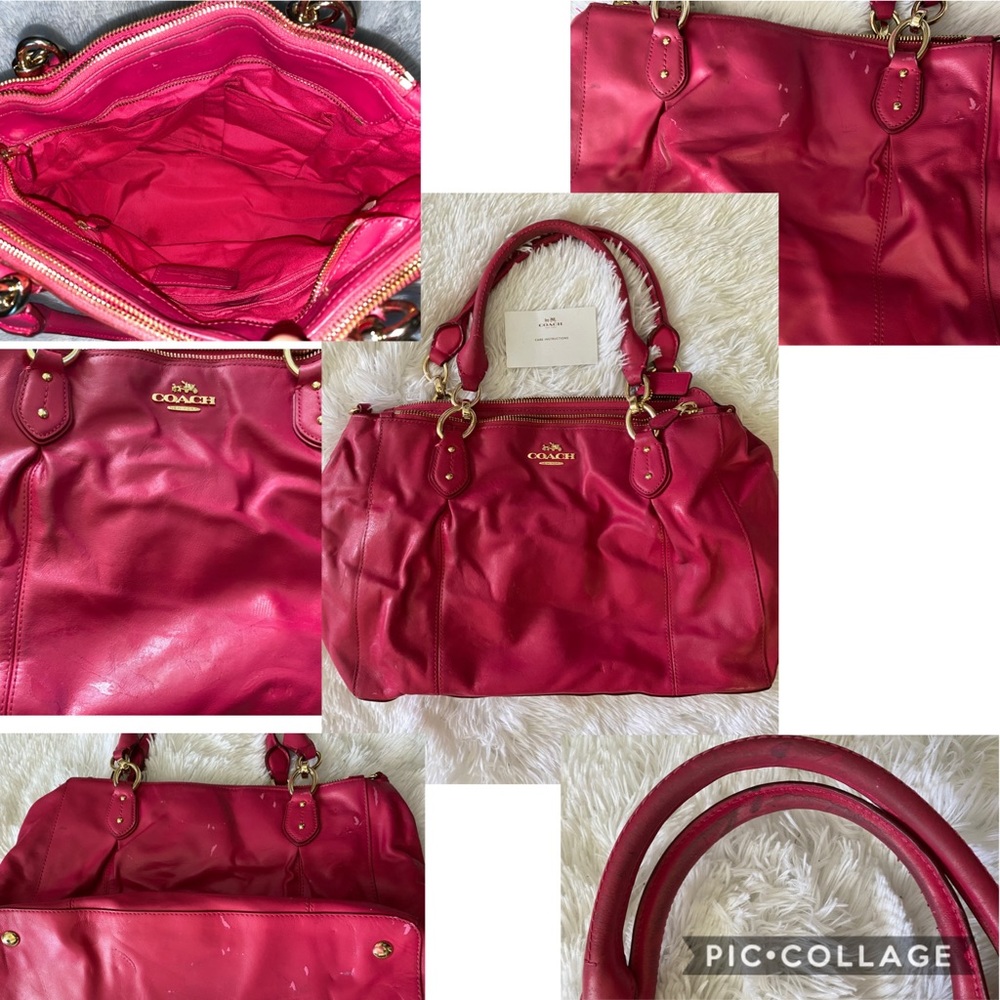 Authentic hot pink Coach purse.